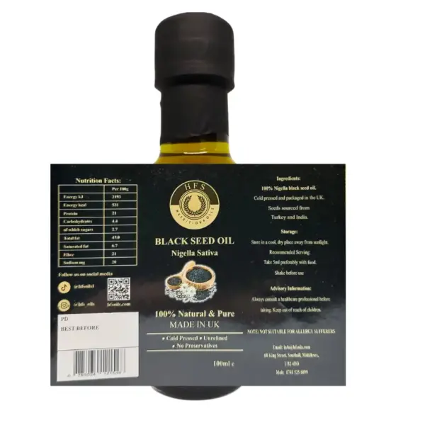 Black Seed Oil - (100ml / 250ml) - Image 2